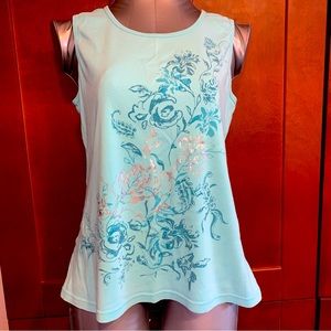 ☄️2/$15☄️Turquoise full coverage sleeveless tank